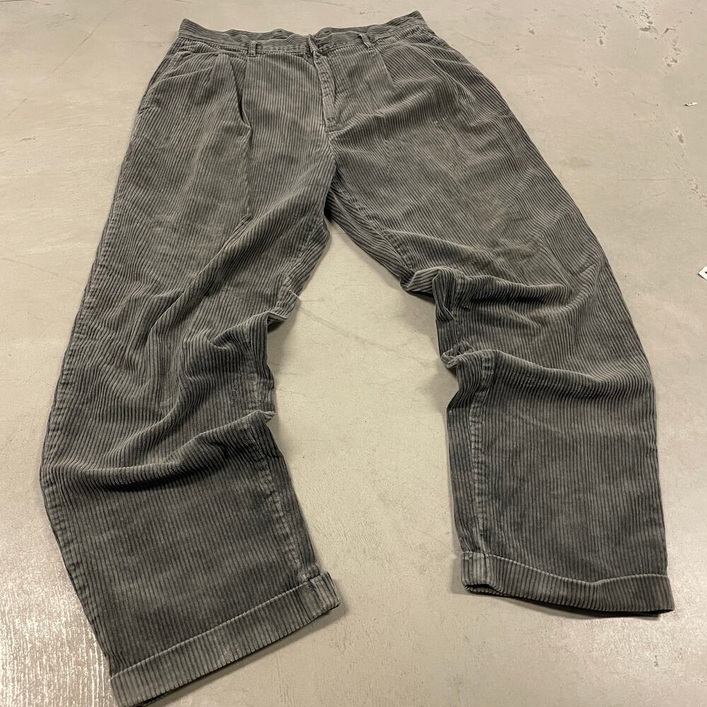 vintage 90s gap baggy corduroy dress pants 36x32